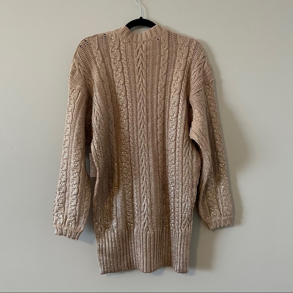 New Free People Good As Gold Sweater Dress size XS - Picture 7 of 10